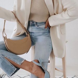 A+F ankle slit jeans